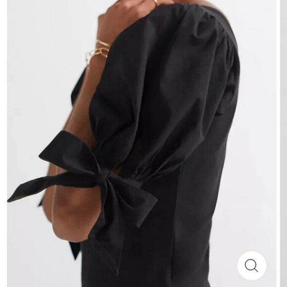 💫Host Pick! NEW!! Maeve by Anthropologie Puff-Sleeved Top, Black Petite, XS - Picture 3 of 7